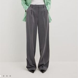 Heavy High Waist Suit Pants